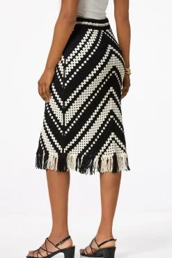 Cato Tasseled Crochet Skirt> Skirts
