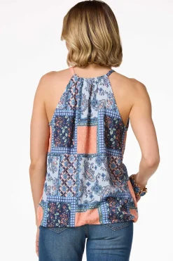 Cato Tasseled Patchwork Tank> Tops