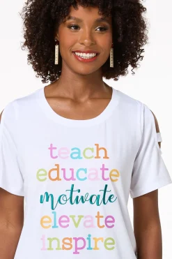 Cato Teach Educate Motivate Tee><noscript><img width=