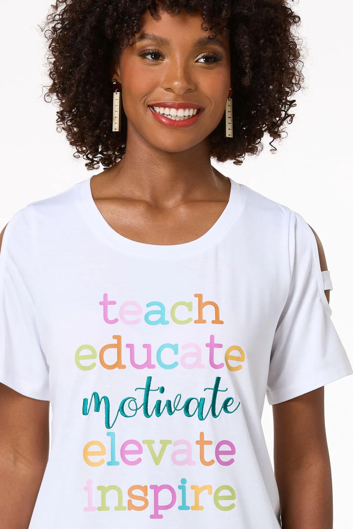 Cato Teach Educate Motivate Tee> Tops