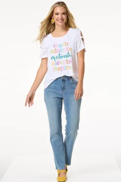 Cato Teach Educate Motivate Tee><noscript><img width=
