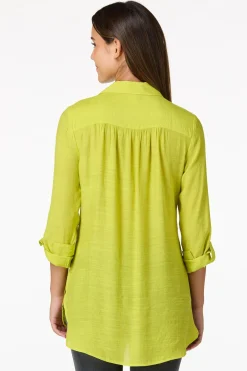 Cato Textured Button Down Tunic><noscript><img width=