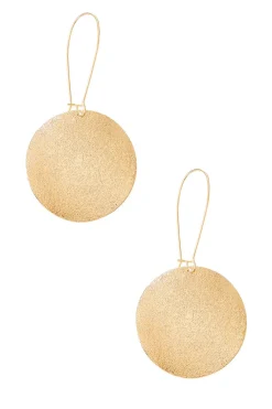 Cato Textured Coin Earrings> Earrings