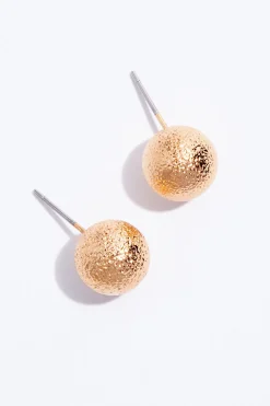 Cato Textured Ball Earrings> Earrings