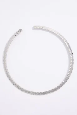 Cato Textured Metal Choker Necklace> Necklaces
