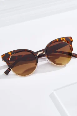Cato Textured Metal Tortoise Sunglasses> Sunglasses