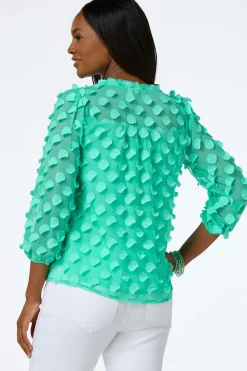 Cato Textured Petal Top> Tops
