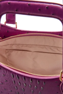 Cato Textured Purple Satchel><noscript><img width=