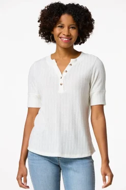 Cato Textured Stripe Henley><noscript><img width=