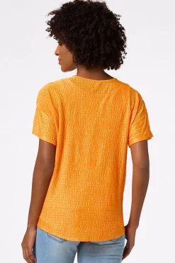 Cato Textured Tie Hem Top> Tops