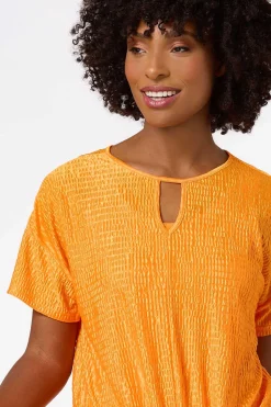Cato Textured Tie Hem Top><noscript><img width=