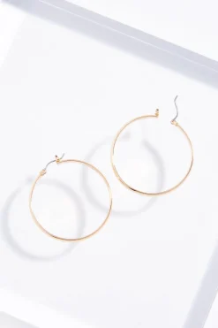 Cato Thick Edge Hoop Earrings> Earrings