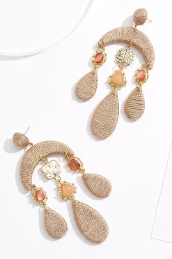 Cato Thread Statement Chandelier Earrings> Earrings