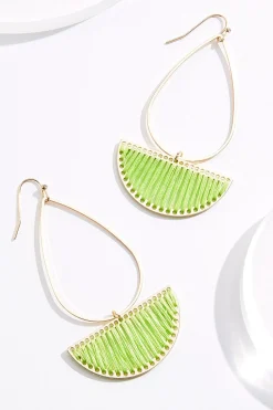 Cato Thread Wrapped Tear Earrings> Earrings