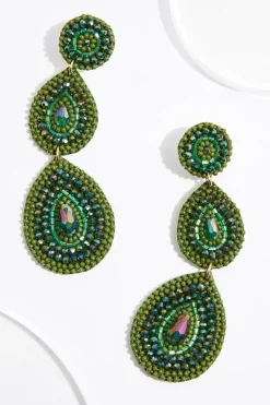 Cato Tiered Beaded Tear Earrings> Earrings