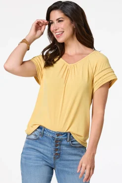 Cato Tiered Sleeve Top><noscript><img width=