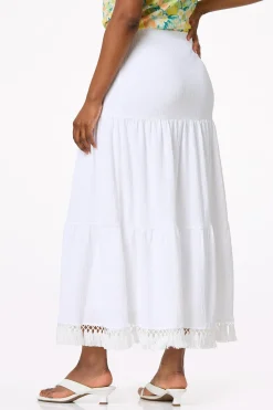 Cato Tiered Tasseled Skirt> Skirts