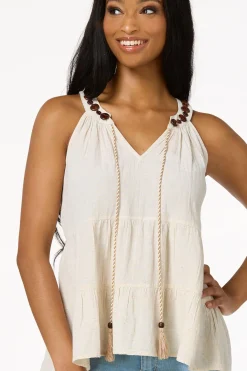 Cato Tiered Wooden Bead Tank><noscript><img width=