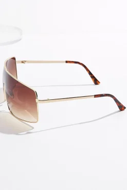 Cato Tortoise Detail Shield Sunglasses> Sunglasses