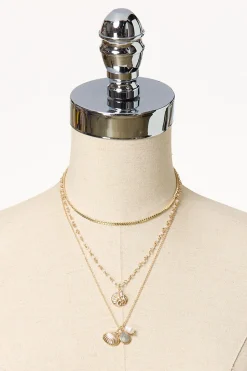 Cato Tropical Charm Layered Necklace> Necklaces