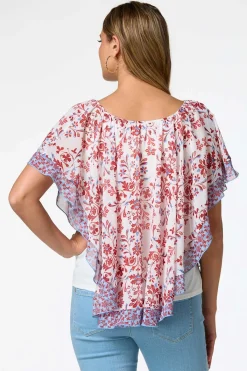 Cato Twin Floral Capelet> Tops