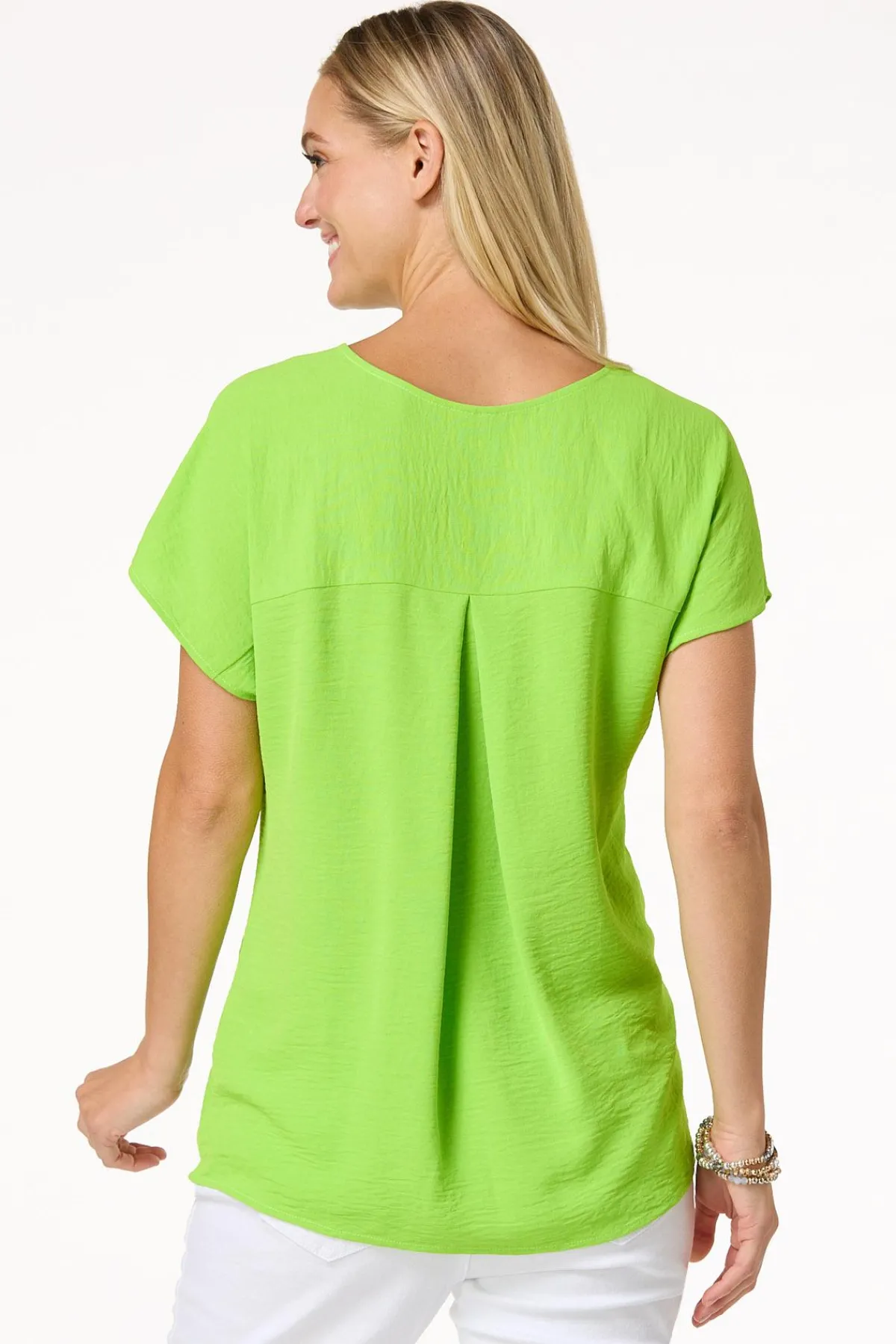 Cato Twist Hem V- Neck Top> Tops