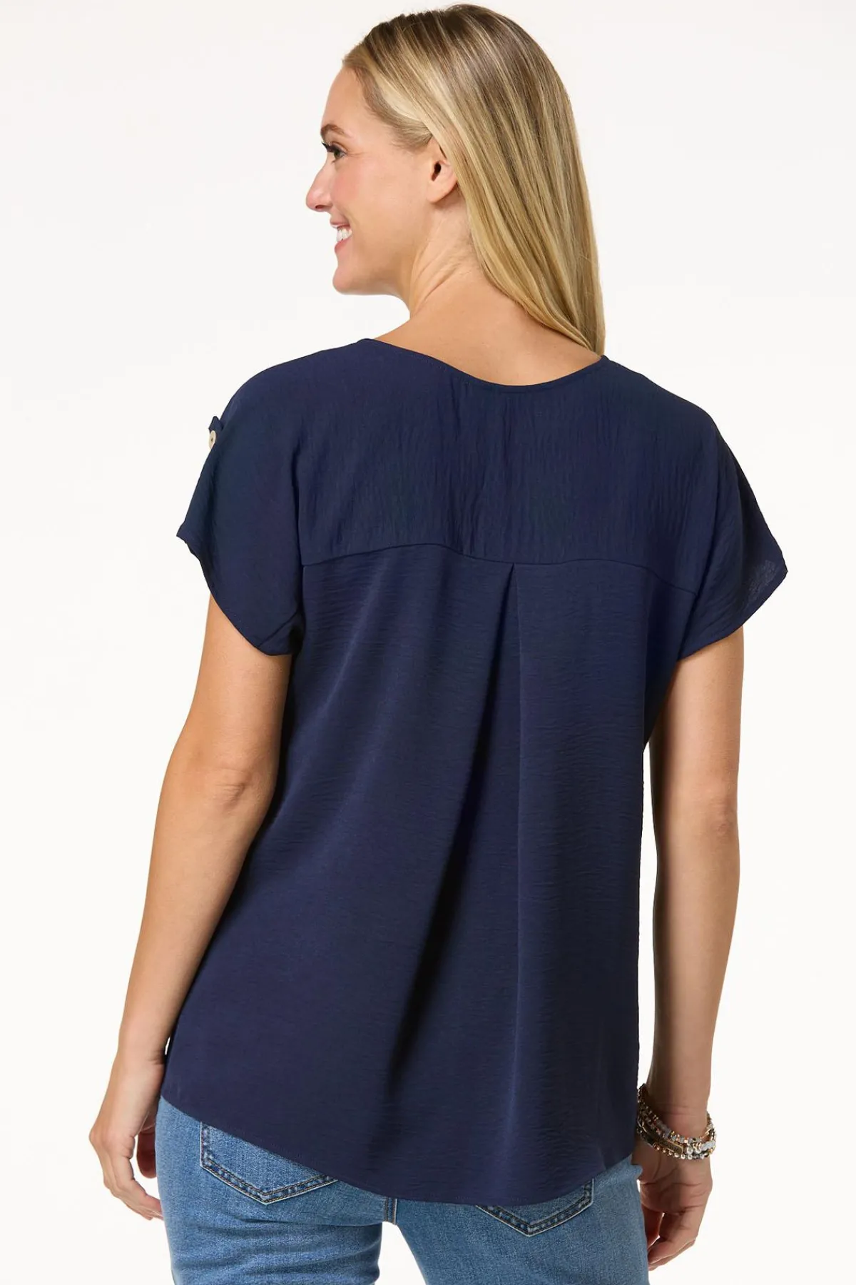 Cato Twist Hem V- Neck Top> Tops