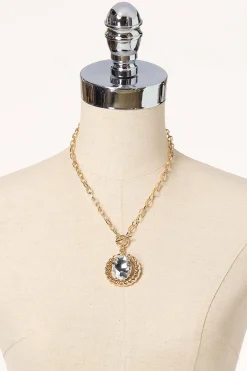 Cato Twisted Halo Glass Pendant Necklace Set> Sets|Necklaces