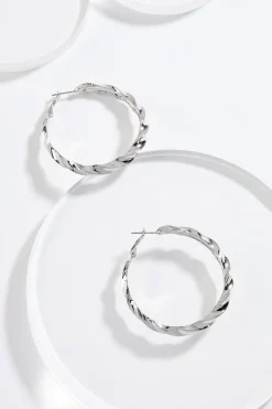 Cato Twisted Hoop Earrings> Earrings