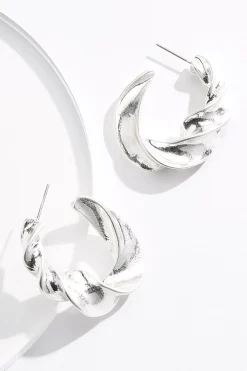 Cato Twisted Hoop Earrings> Earrings