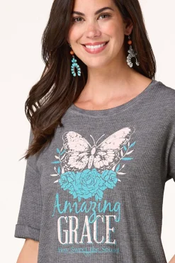 Cato Waffled Amazing Grace Top><noscript><img width=