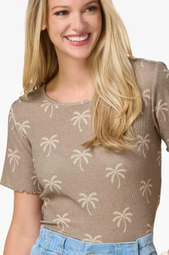 Cato Waffled Palm Leaf Top><noscript><img width=