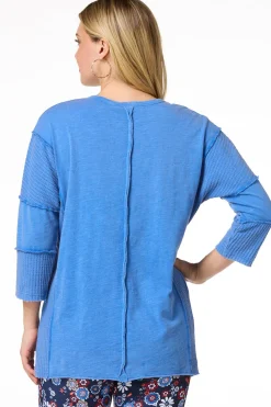 Cato Waffled Sleeve Top> Athleisure|Tops
