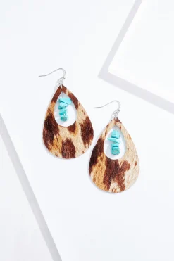 Cato Western Faux Fur Dangle Earrings> Earrings