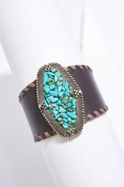 Cato Western Faux Leather Snap Bracelet><noscript><img width=