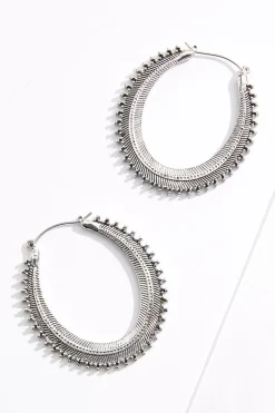 Cato Western Oval Hoop Earrings> Earrings
