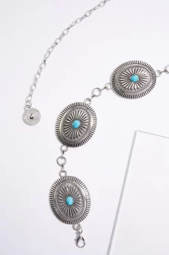 Cato Western Turquoise Chain Belt> Belts