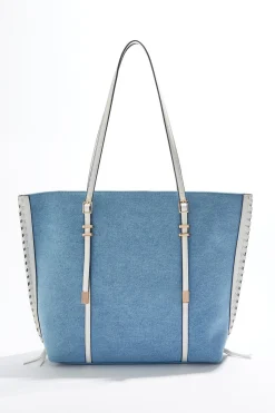 Cato Whipstitch Trim Tote Set><noscript><img width=