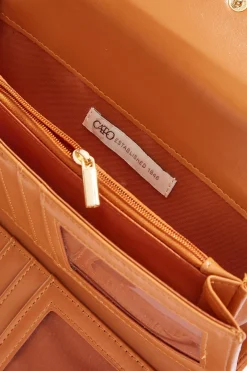 Cato Whipstitch Trim Patterned Wallet><noscript><img width=
