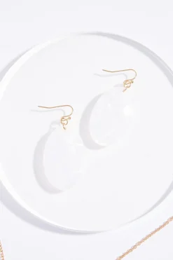 Cato White Gold Pendant Necklace Set><noscript><img width=