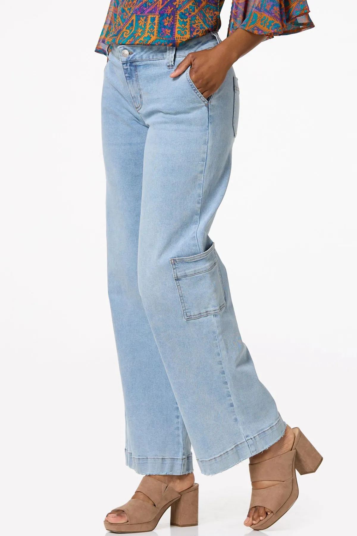 Cato Wide Leg Cargo Jeans> Jeans