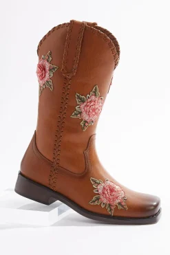Cato Wide Width Flower Western Boots> Wide Width