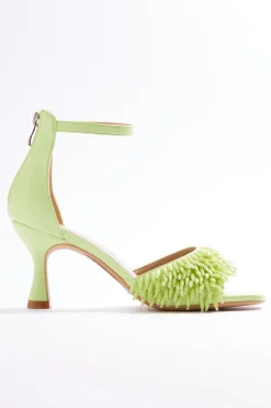 Cato Wide Width Fringe Bead Dressy Heel Sandals> Wide Width