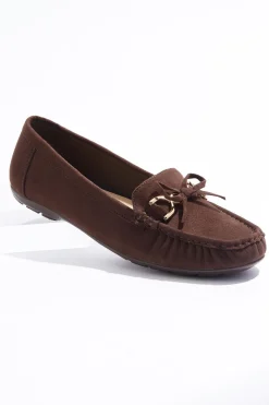 Cato Wide Width Tie Bow Moccasin Flats> Wide Width