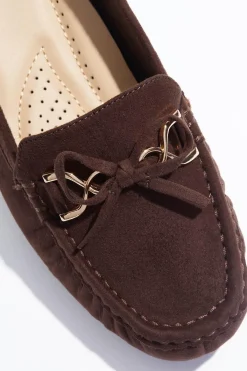 Cato Wide Width Tie Bow Moccasin Flats><noscript><img width=