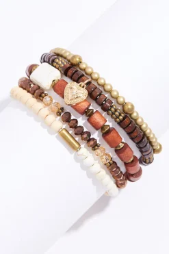 Cato Wood Multi Bracelet Set> Bracelets