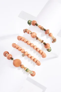 Cato Wood Multi Stretch Bracelet Set> Bracelets
