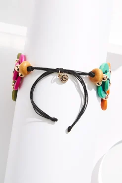 Cato Wood Pull- String Bracelet> Bracelets