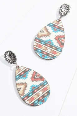 Cato Wood Western Clip- On Earrings> Earrings