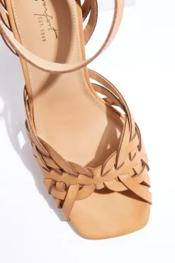 Cato Woven Block Heel Sandals><noscript><img width=